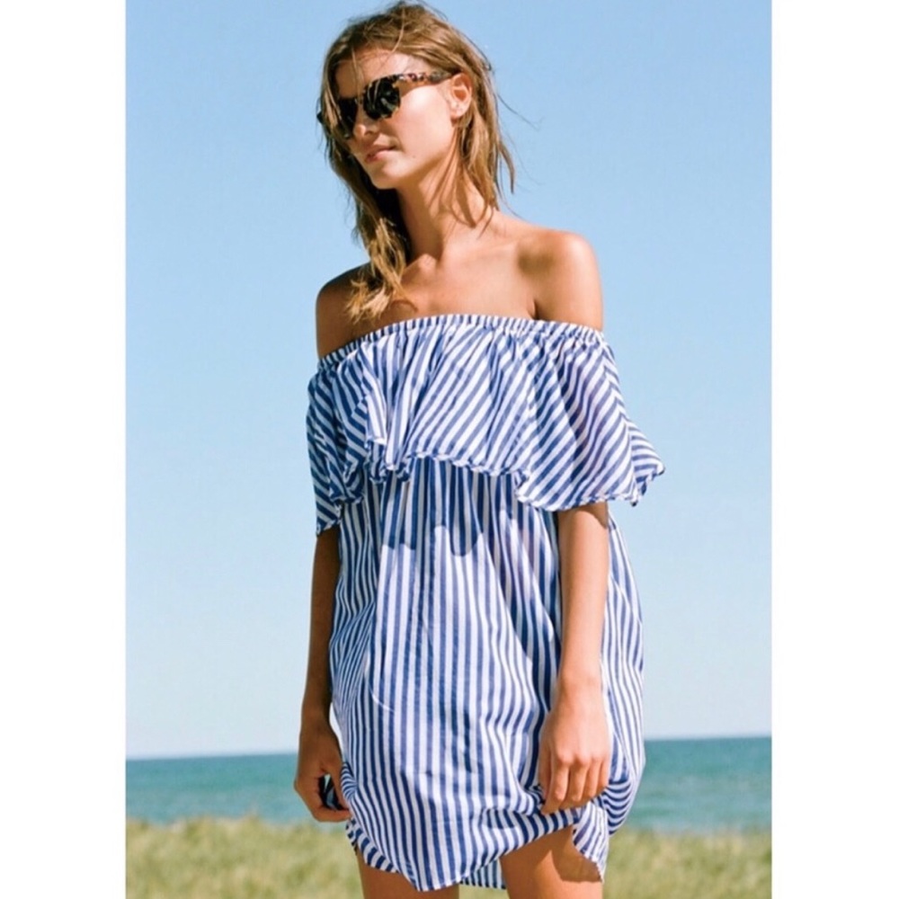 J.Crew Stripe‎ Dress/ Beach Coverup XS